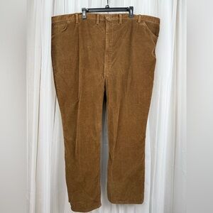 Vintage Wrangler 54x29.5 Corduroy Pants USA Made Brown Mens 54 Short Regular Fit